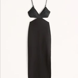 Black Abercrombie midi dress